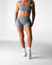Load image into Gallery viewer, Grey Harmony Ribbed Seamless Shorts