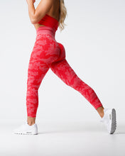 Load image into Gallery viewer, Candy Apple Camo Seamless Leggings