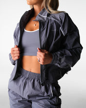 Load image into Gallery viewer, Grey Stride Windbreaker Jacket