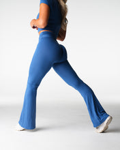 Load image into Gallery viewer, Blue Haze Daydream Foldover Flare Pants