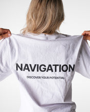 Load image into Gallery viewer, White Navigation Graphic Tee