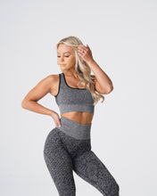 Load image into Gallery viewer, Black Speckled Snakeskin Eclipse Seamless Bra