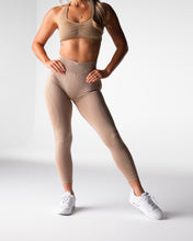 Load image into Gallery viewer, Beige Geo Seamless Leggings